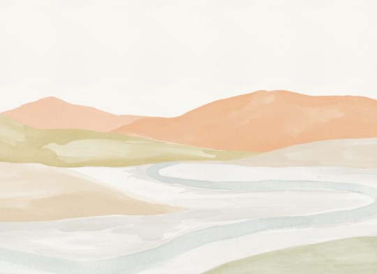 Hovia LA0348PA07W Valley Orange - mural w krajobraz naturalny