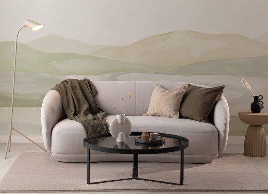 Hovia LA0349GR07W Valley Green - mural w krajobraz naturalny