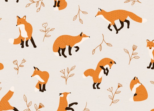 Hovia AN5023OR03W Vixey - mural dla dzieci w lisy