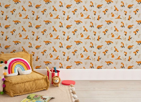 Hovia AN5023OR03W Vixey - mural dla dzieci w lisy