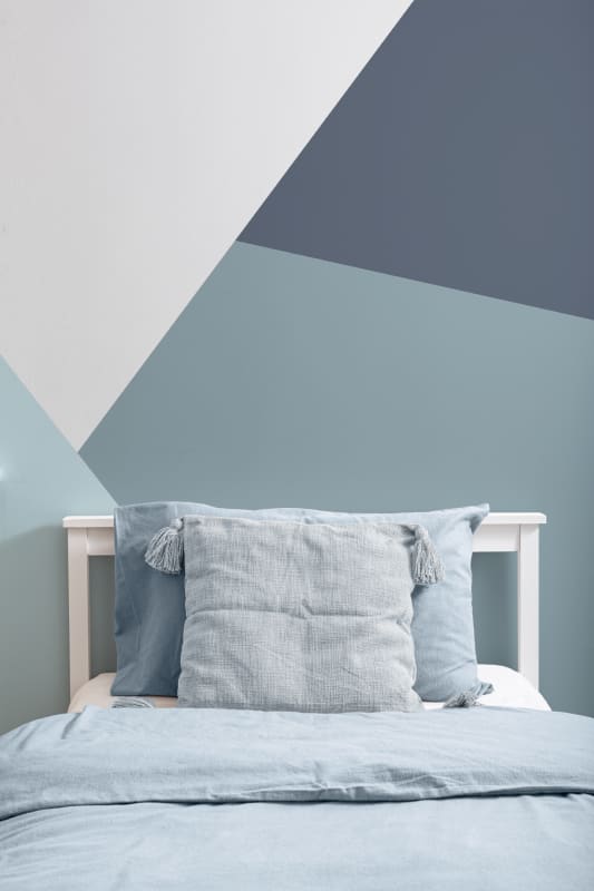 Hovia GE0085BU30W Trapeza - mural w geometryczny wzór