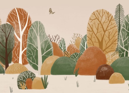 Hovia AN0050NE05W Dewfall - mural dla dzieci w jesienny krajobraz