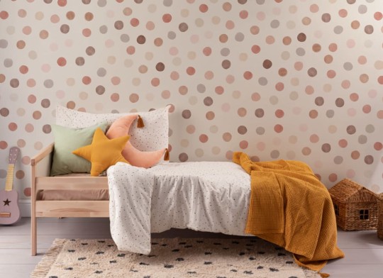 Hovia GE5073NE03W Dotty Warm - mural w akwarelowe kropki