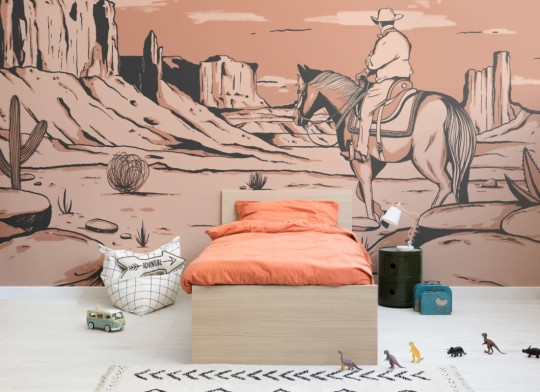 Hovia CH0071OR03W Bill - mural w kowboja