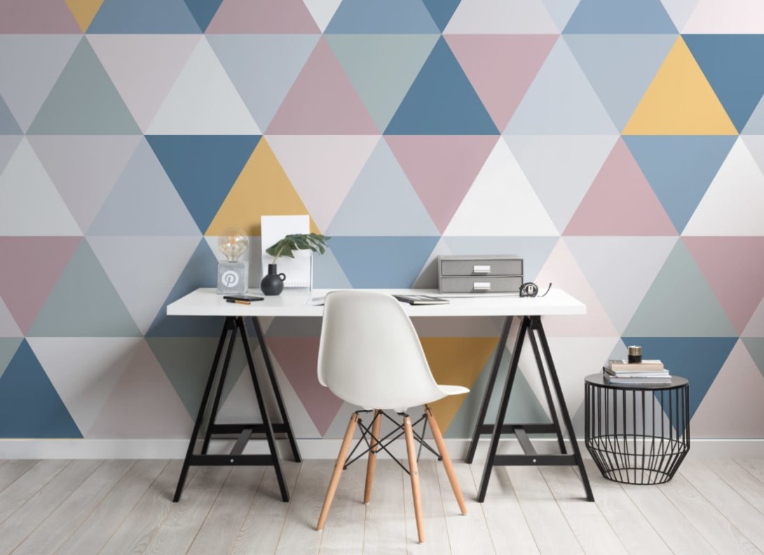 Hovia GE5069MU01W Circus - mural w trójkąty