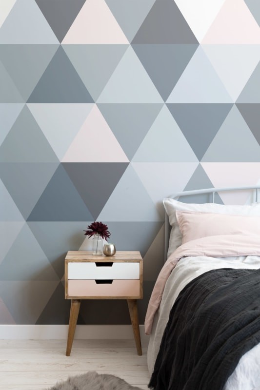 Hovia GE5068BP01W Poly - mural w trójkąty