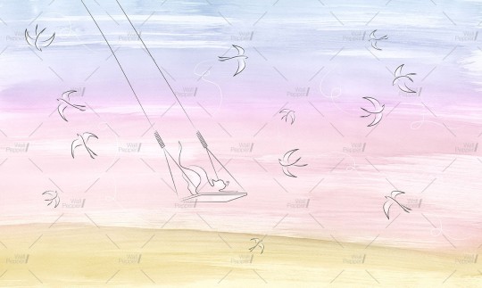 Wallpepper WP-170 B 2025 Birba - mural w ptaki