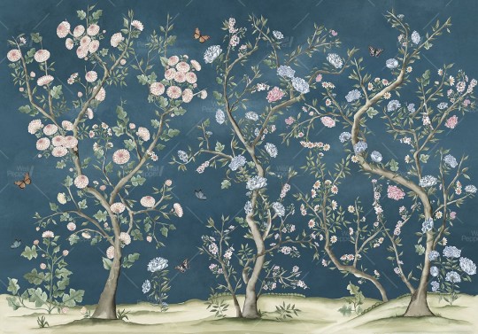 Wallpepper MP-01 B 2025 Floraison - mural w kwitnące drzewa
