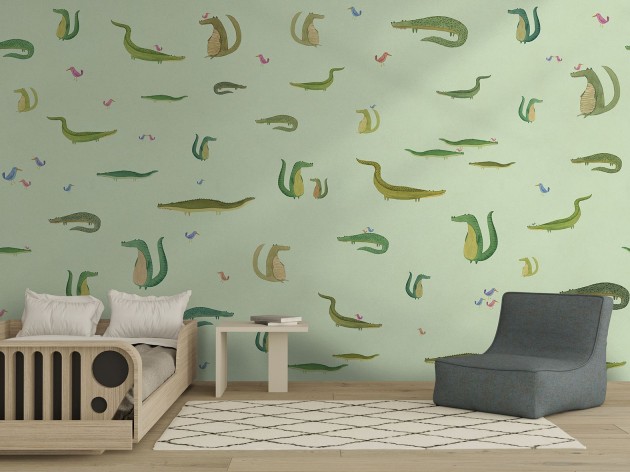 Wallpepper AD-01 B 2025 Melvin - mural dla dzieci w krokodyle