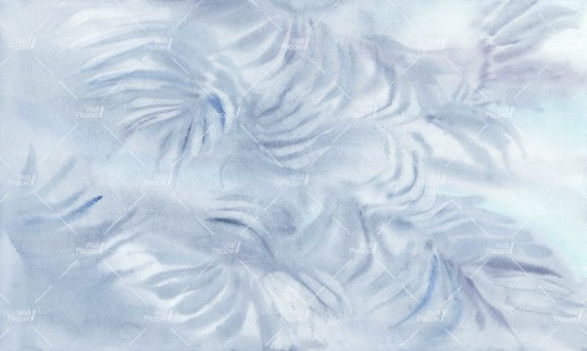 Wallpepper MD-17 B 2025 Misty palms - mural w liście palm