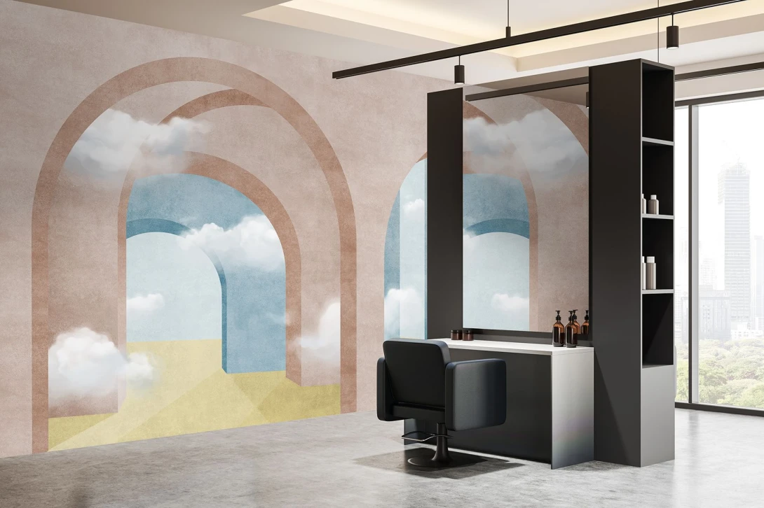 Wallpepper WP-162 B 2025 Nefele - mural w architektoniczny motyw
