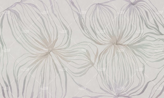 Wallpepper WP-169 A 2025 Rodofite - mural w abstrakcyjne kwiaty