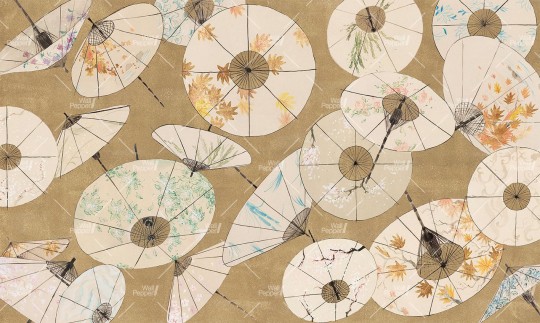 Wallpepper GA-07 A 2025 Wagasa - mural w japońskie parasolki