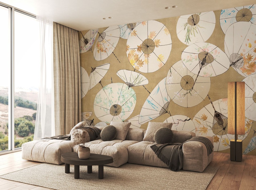 Wallpepper GA-07 A 2025 Wagasa - mural w japońskie parasolki