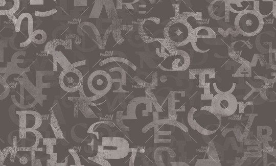 Wallpepper ES-01 B 2025 Zodiac - mural w literki