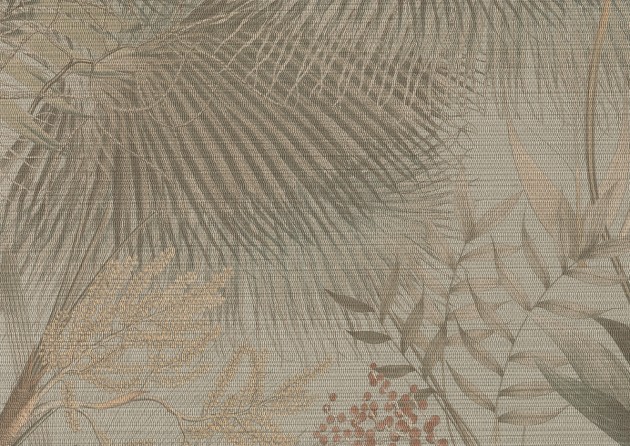 J&V 50502 Straw Palme Tahiti – tapeta tropikalna roślinność