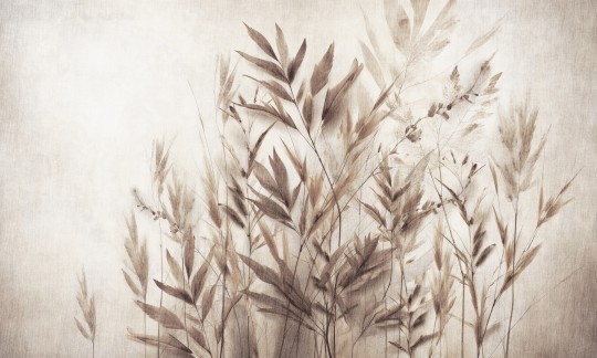 Dekorami Agosto 2 - mural w polne trawy