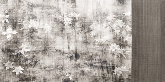 Dekorami Emozioni 1 - mural w egzotyczne liście z efektem patyny