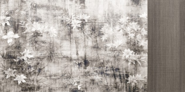 Dekorami Emozioni 1 - mural w egzotyczne liście z efektem patyny