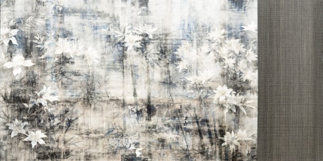 Dekorami Emozioni 3 - mural w egzotyczne liście z efektem patyny