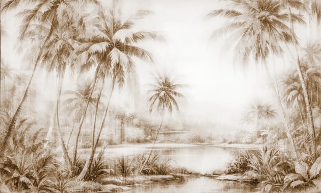 Dekorami Tonga 3 - mural w egzotyczny krajobraz