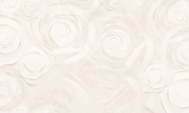 Dekorami Gesso 2 - mural w kwiaty z gruntu malarskiego