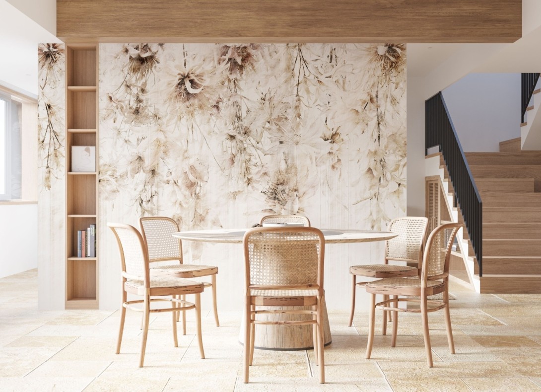 Dekorami Gravity 4 - mural w kwiaty