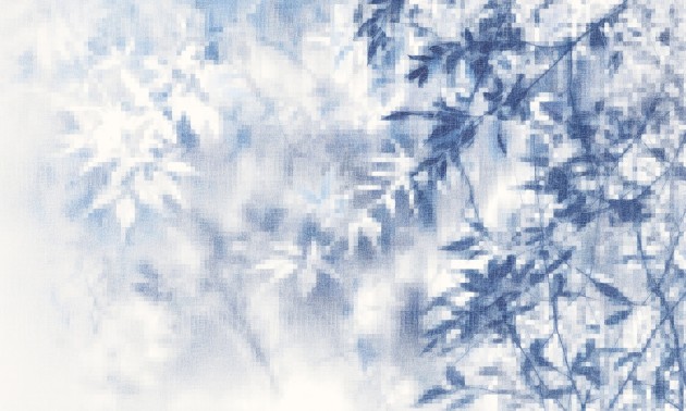 Dekorami Oslo 1 - mural w liście z efektem pikseli