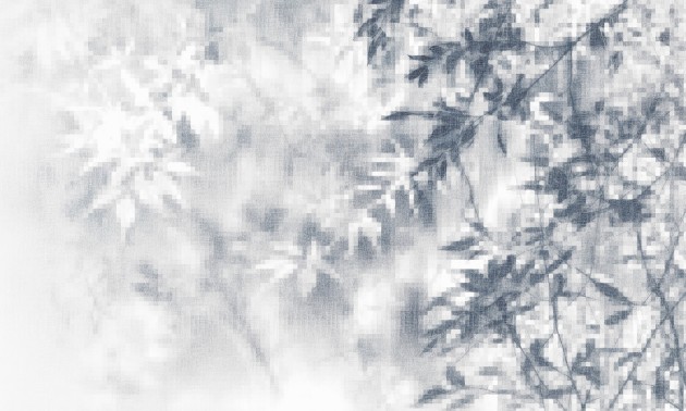 Dekorami Oslo 4 - mural w liście z efektem pikseli