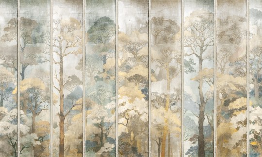 Dekorami Pinar 1 - mural w drzewa z podziałem na panele