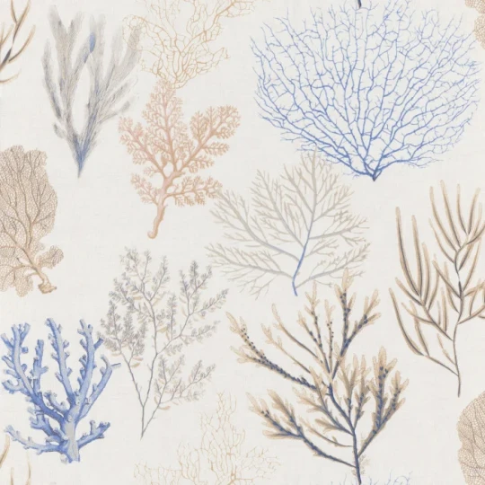Casadeco 83976202 Seaside Corail Bleu – tapeta w koralowce
