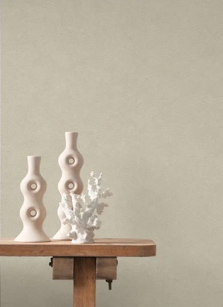 Casadeco 201491010 Seaside Cote d'opale Perle – tapeta w minimalistyczne fale