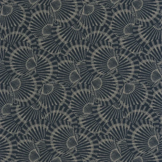 Casadeco 201486909 Seaside Saint Malo Bleu Orage – tapeta w muszle