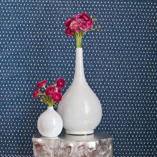 Anna French AT78716 Palampore Mali Dot Robin's Egg - tapeta imitująca tkaninę w kropki