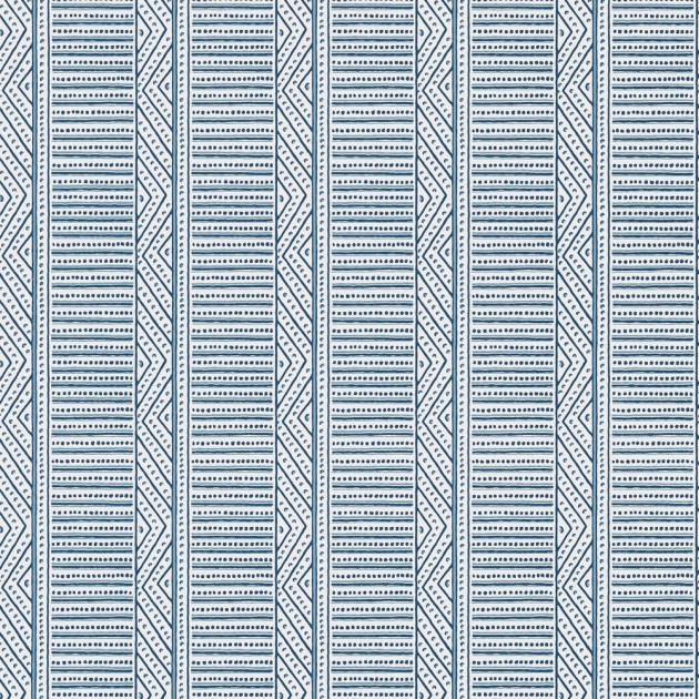 Anna French AT78721 Palampore Montecito Stripe Navy - tapeta w ozdobne pasy