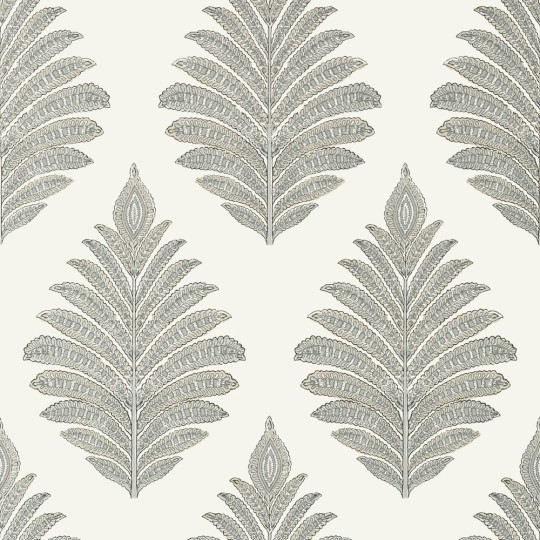 Anna French AT78724 Palampore Palampore Leaf Grey - tapeta w stylizowane liście
