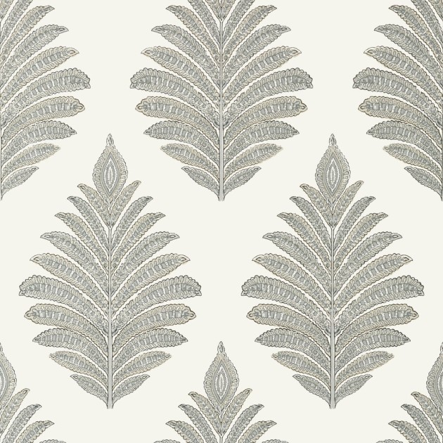 Anna French AT78724 Palampore Palampore Leaf Grey - tapeta w stylizowane liście