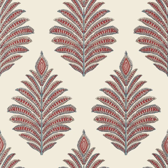 Anna French AT78726 Palampore Palampore Leaf Red - tapeta w stylizowane liście