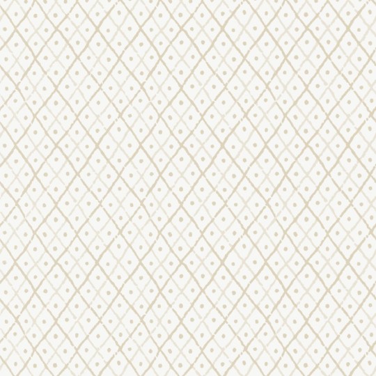 Anna French AT78752 Palampore Mini Trellis Beige - tapeta geometryczna we wzór kratownicy