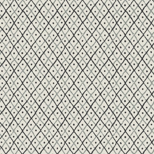 Anna French AT78756 Palampore Mini Trellis Charcoal - tapeta geometryczna we wzór kratownicy