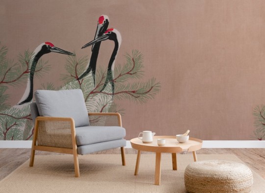 Hovia AR0046NE03W Cranes - mural w żurawie