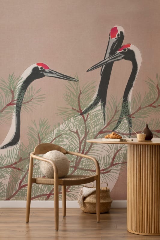 Hovia AR0046NE03W Cranes - mural w żurawie