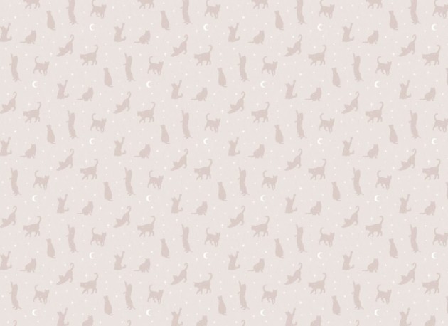 Hovia AN5521PI03W Salem Pink - mural w koty i gwiazdy