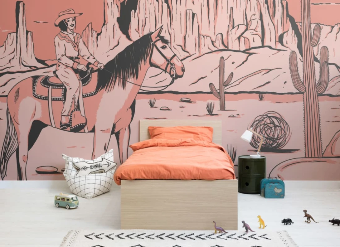 Hovia CH0072PI03W Annie - mural w kowbojkę