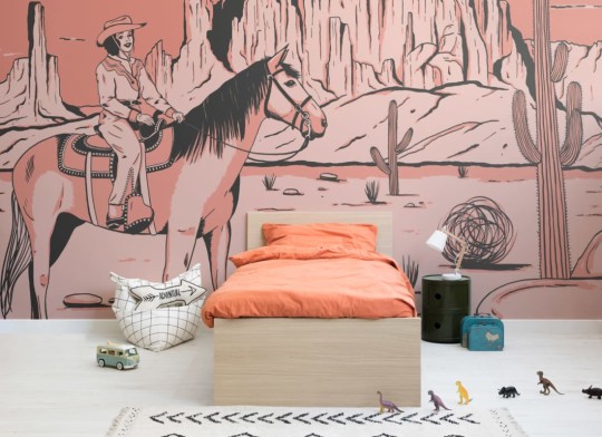 Hovia CH0072PI03W Annie - mural w kowbojkę