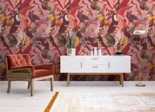 Hovia AN5017MU03W Exotic - mural w egzotyczne ptaki