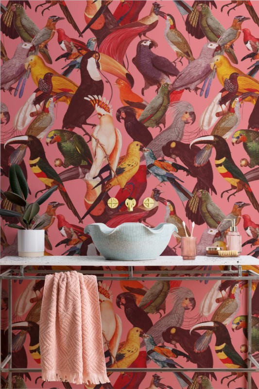 Hovia AN5017MU03W Exotic - mural w egzotyczne ptaki