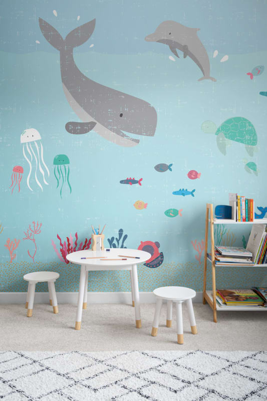 Hovia NS0023MU02W Flounder  - mural dla dzieci w morskie zwierzęta