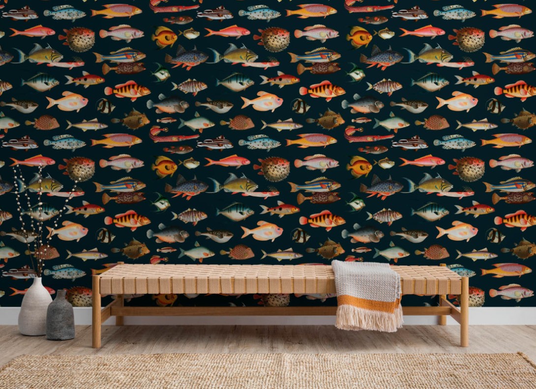 Hovia AN5019MU03W Fin - mural w ryby
