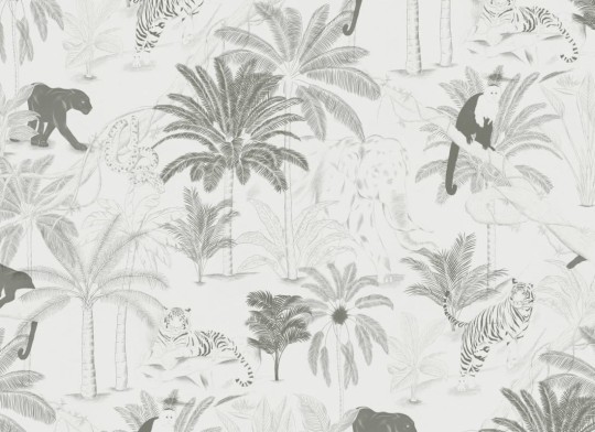Hovia AN5031GR04W Bagheera - mural w egzotyczne zwierzęta w dżungli